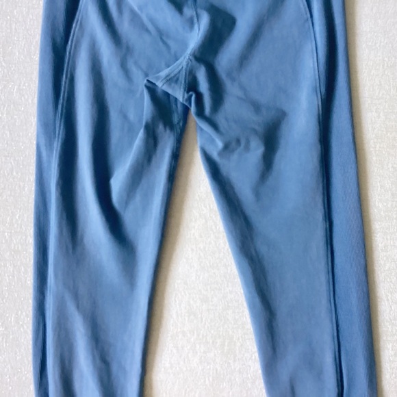 Free People Movement Hot Shots Cotton Jersey Pants Woman Medium Apres Blue - Picture 11 of 15